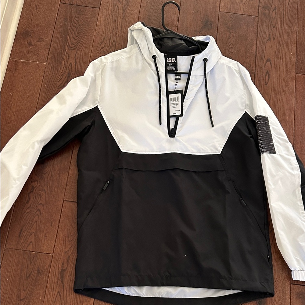 686 Black and White Windbreaker Jacket